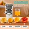 Electric Fruit Juicer Portable Single Auger Juicer Fruit Squeezer USB Charge Orange Lemon Fruit And Vegetable Juice Extractor 3