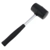 Black Non-elastic Rubber Hammer Tile hammer with Non-slip Handle DIY Hand Tool and Round Head 1