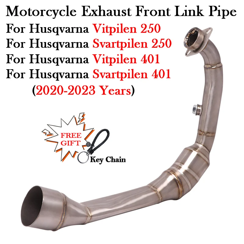 For Husqvarna 401 250 Vitpilen Svartpilen 2020 2021 2022 2023 Modiy Escape Motorcycle Exhaust System Titanium Alloy Front Link
