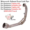 For Husqvarna 401 250 Vitpilen Svartpilen 2020 2021 2022 2023 Modiy Escape Motorcycle Exhaust System Titanium Alloy Front Link