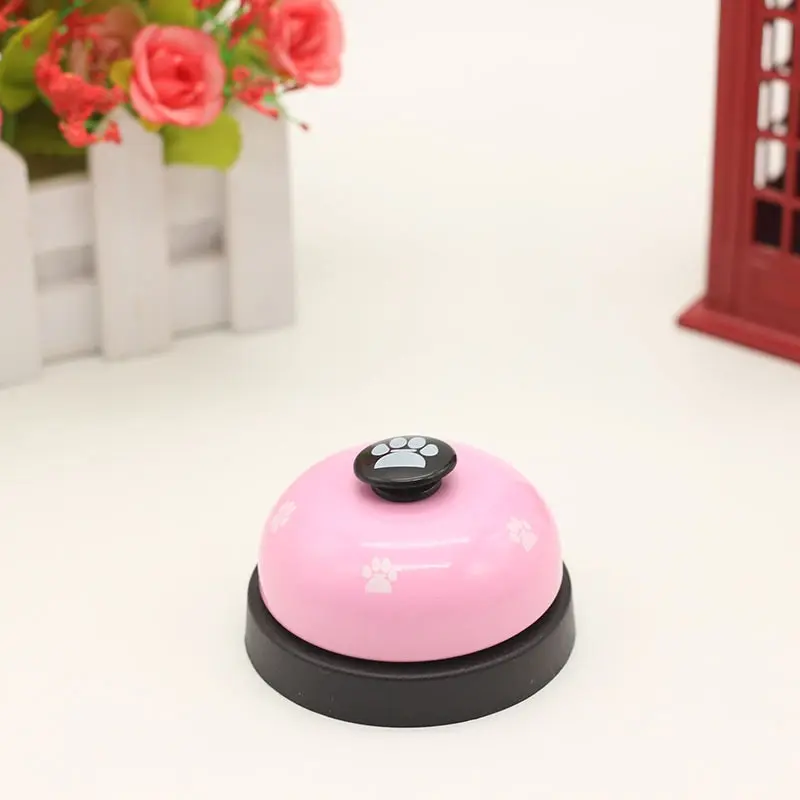 Pet Toys 1pc Pet Toy Training Dinner Small Bell Footprint Dog Toys Teddy Puppy Pet Call Puppy Accessories Toys