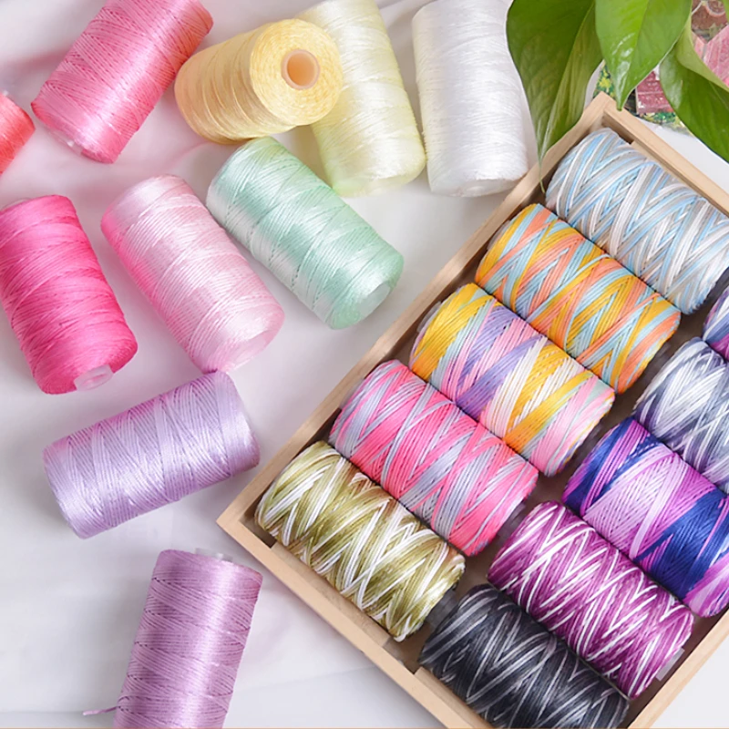 

100G Summer Ice Silk Thread Colorful Yarn Upgraded Version Hollow Thread DIY Knitting Hook Cool Bag Hat Shoes slipper TJ20428