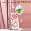 2Pcs Wireless Kids Walkie Talkie Toys Rabbit & Frog Parent-child Interaction Parent-child Intercom Machine Portable 3
