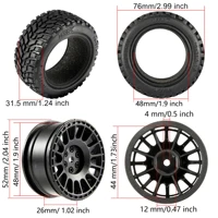 NEEBRC 1.9inch 75mm Off Road Buggy Tires Wheel 12mm Hex Hubs for Wltoys 144001 1/12 1/14 1/10 Scx10 Traxxas Trx-4 Tamiya RC Car - Image 6