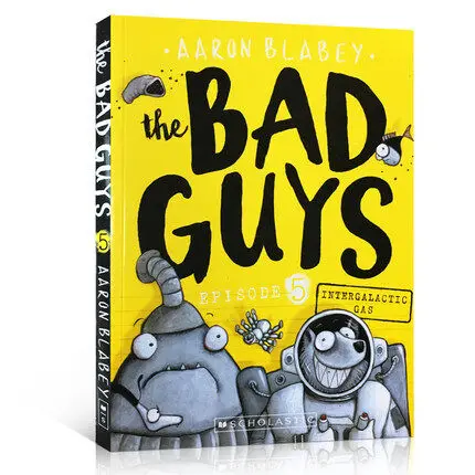 

The Bad Guys Episode 5 Aaron Blabey Children's Black And White Cartoon Chapter Book