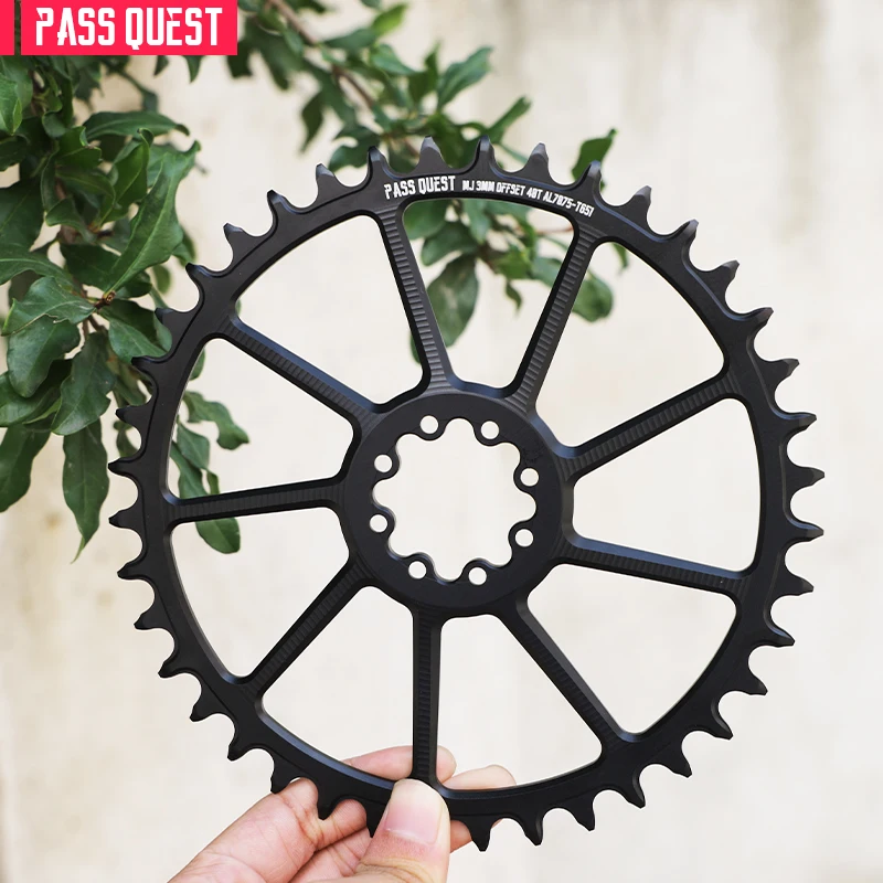 

8 Nails 3mm Offset Bike Sprocket Crank For Direct Mount Crankset Round MTB Narrow Wide Chainring 40T 42T 44T 46T 48T Chainwheel