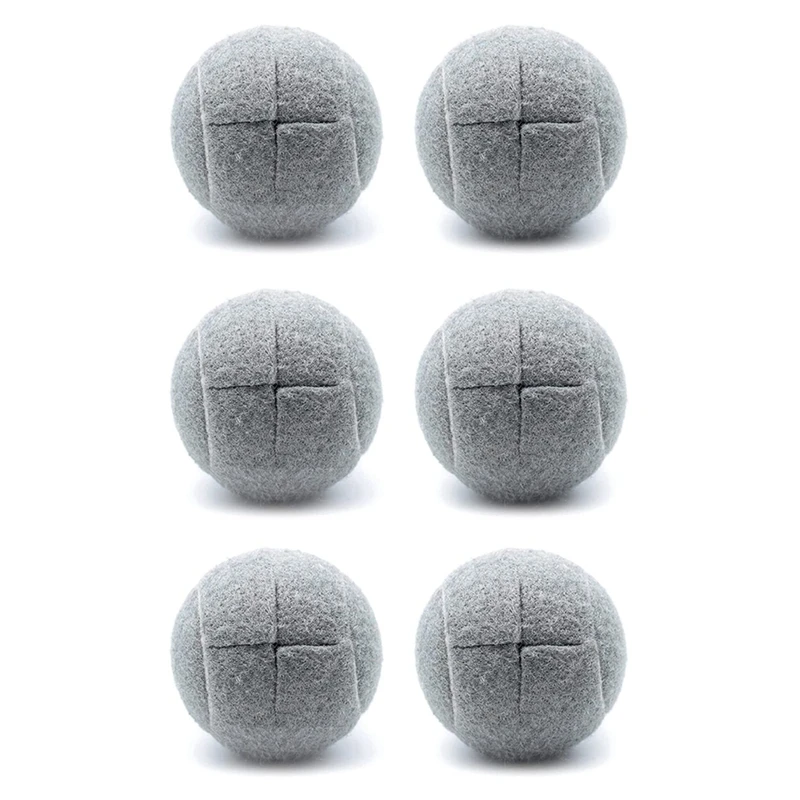 

ELOS-6 PCS Precut Walker Tennis Ball For Furniture Legs And Floor Protection, Heavy Duty Long Lasting Felt Pad Covering,Grey