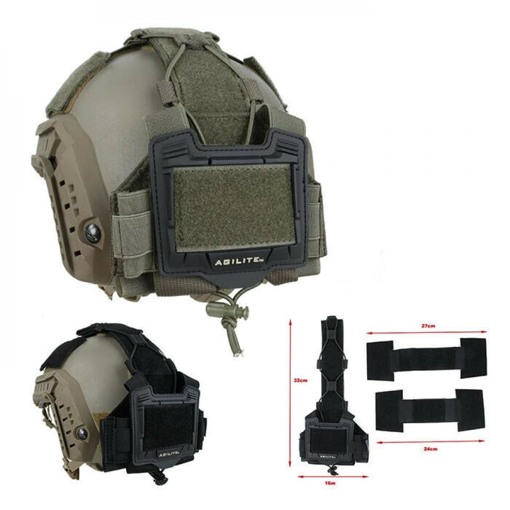 TMC3411 Tactical Helmet High Capacity Battery Pouch Case Helmet Paste