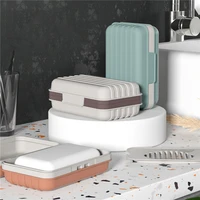 Bathroom Shower Soap Box With Lids Travel Portable Small Soap Tray Dish Storage Holder Plate Home Creative Soap Holder 2