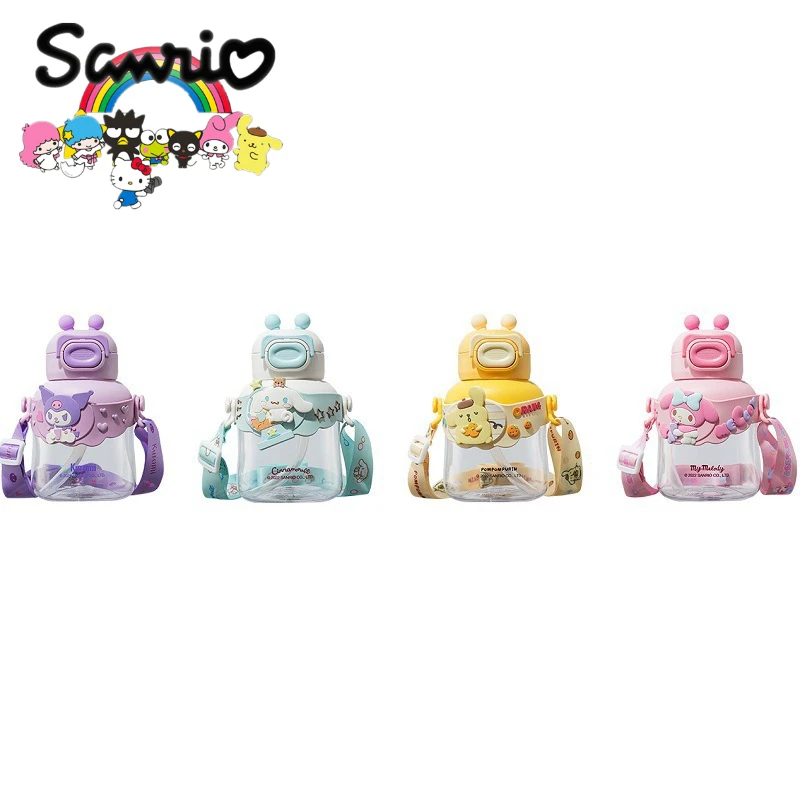 

Sanrio Thermos Cup Hello Kitty Kuromi Mymelody Cinnamoroll Pachacco Pompompurin Kawaii Anime Cartoon Children Student Sippy Cup