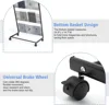 Floor-Standing Magazine Rack 4-tier Newspaper Holder Book Display Shelf brochure Display Stand for Exhibitions Shopping Malls 5
