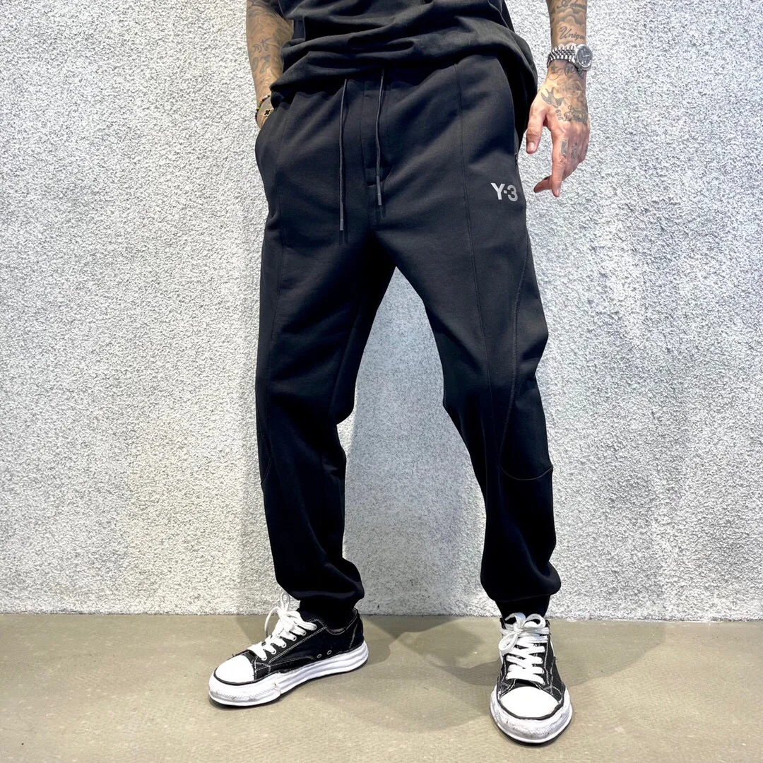 

Y3 Sweatpants Male Yamamoto Yohji Autumn/Winter Loose Drawstring Cotton Bundle Feet Casual Black Trend Sweatpants