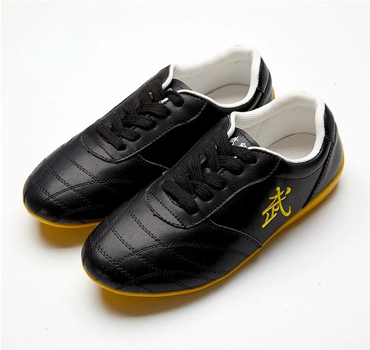 Description Picture 5 of itemMen Woman Genuine Leather Wushu Tai Chi Kungfu Glamorous Shoe Routine Martial Arts Shoes Professional Competition Shoes