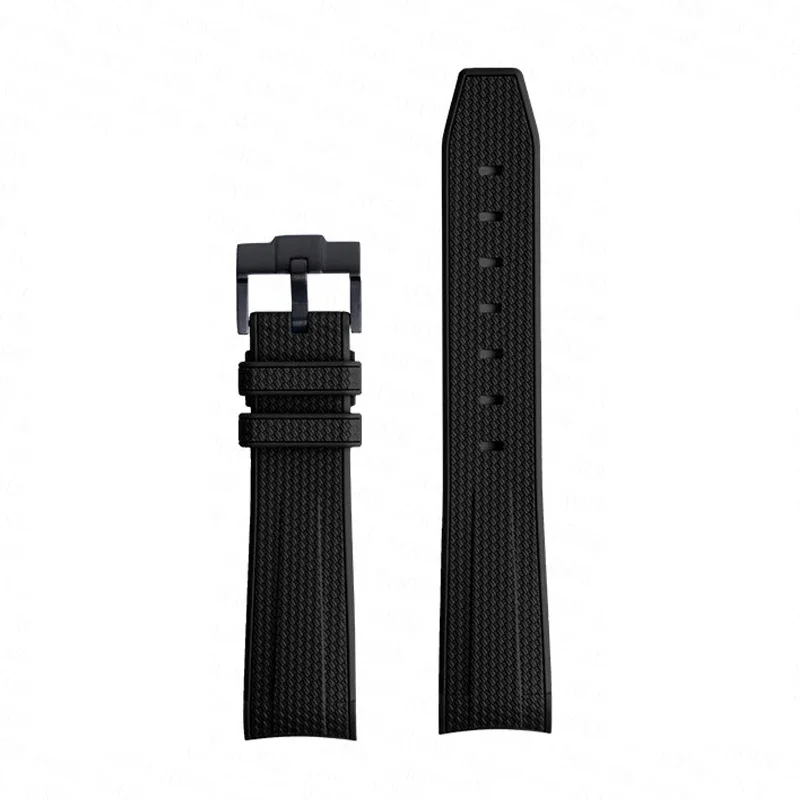 Premium 20mm Rubber Silicone Watch Band - Curved End Wrist Bracelet