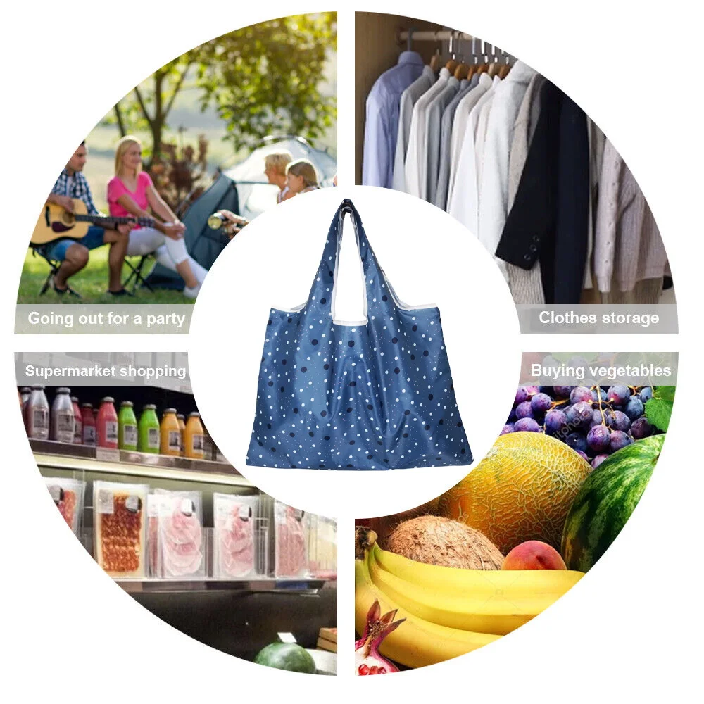 Eco-Friendly Personalized Reusable Tote Bag - Foldable, Durable, and Machine Washable