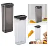Airtight Removable Lid Pasta Storage Container Spaghetti Storage Container Storage Jar for Tea Sugar Beans Dry Food Cereals 4