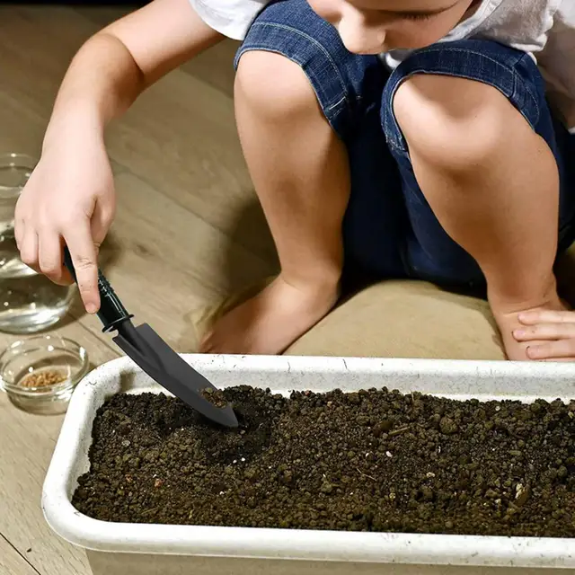 4Db Kertészeti Szerszámok Kezelje Az Acél Húzószalag -Transzplanter Keskeny/Széles Lapáttal Villa Kerti Kézikönyvet Készletkerti Kiegészítők - Image 4