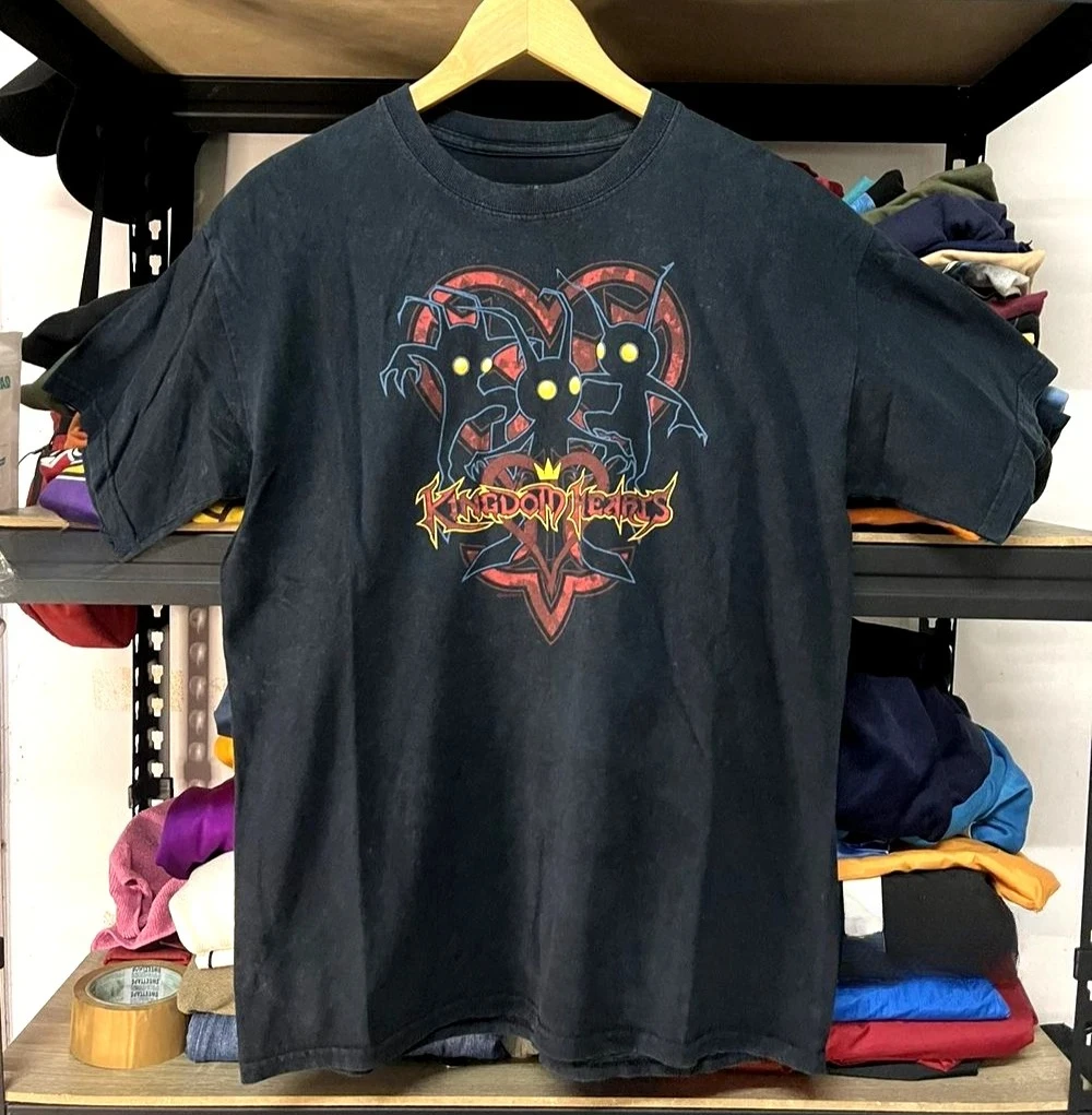Kingdom Hearts Retro Electronic Game Werbe-Grafik-T-Shirt, Größe S-4XL, Unisex-T-Shirt, bedrucktes Kurzarmshirt