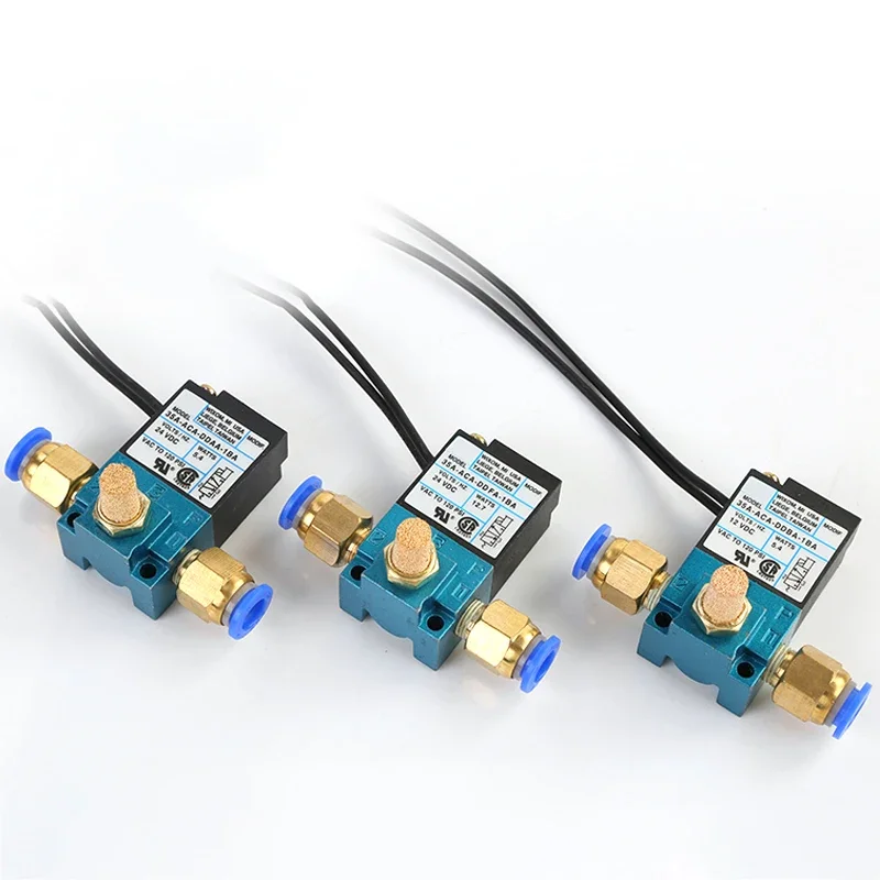 Válvula Solenoide MAC 3 Puertos 12V De Latón – Control De Impulso Electrónico PQY
