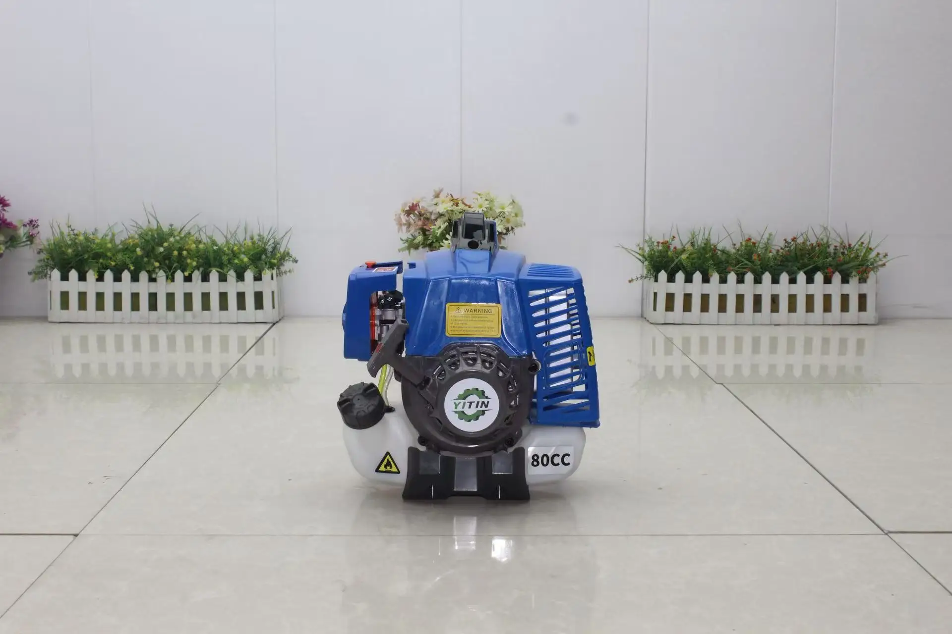 Blue Color Easy Starter 80cc 1E53F Engine 2 Stroke Earth Drill Brush Cutter Goped  Scooter  Motor  53mm Cylinder Piston RC Car