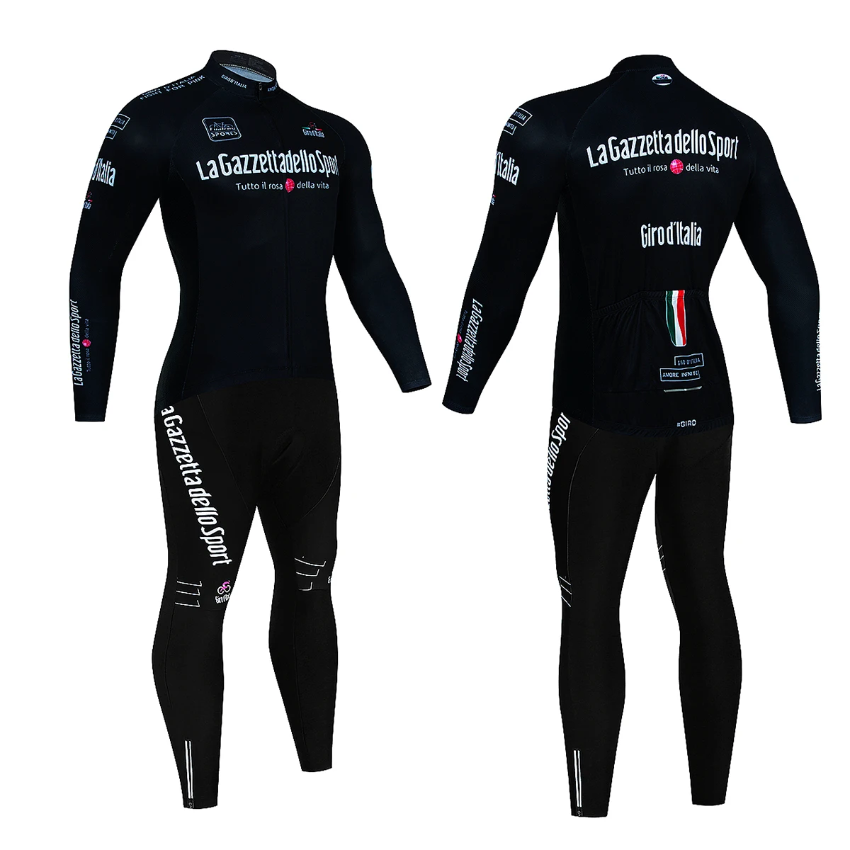 Long Sleeve Jersey Bike Cycling Autumn Spring Reflective High Quality Muscle Des