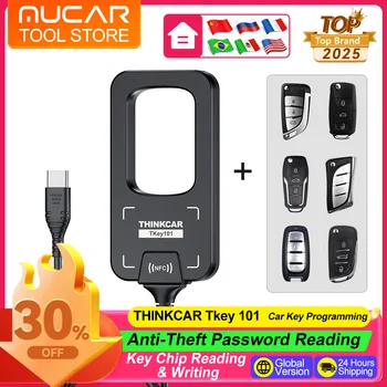 Programmatore di Chiavi Auto THINKCAR Tkey 101 con Rilevamento Frequenza a 6 Tasti, Strumenti per Telecomandi Auto per THINKCAR 689BT MUCAR 892BT