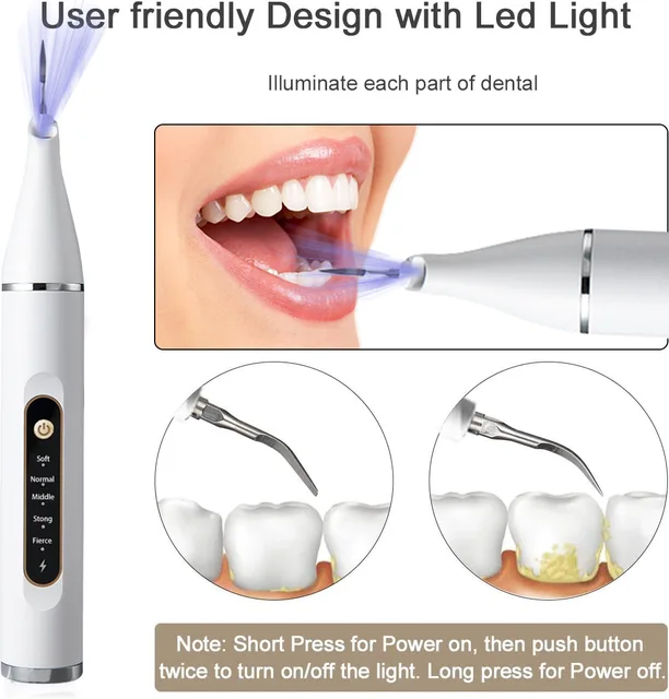5 Modes Electic Sonic Tooth Cleaner Dental Calculus Removal Ultrasonic Dental Scaler for Teeth Ultrasound Tartar Stone Remover 4
