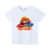 Summer New Hot-selling Hot Wheels Cars Children's Clothing T-shirts Boys' Tops 4-14 Years Old Kids Daily Clothing Holiday Gifts 1