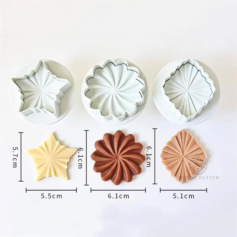 Chocolate Sandwich Cookie Cutter & Fondant Stamp for Baking and Cake Decorating