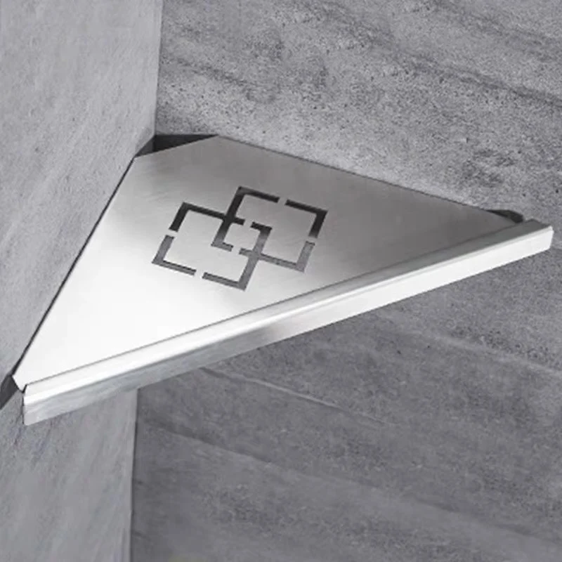 Stainless Steel Bathroom Corner Shelf Storage Rack