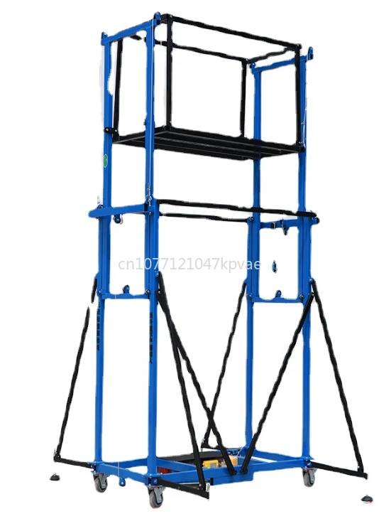 Andamio eléctrico de elevación automática para interiores, plataforma móvil plegable con Control remoto, decoración al aire libre, nuevo