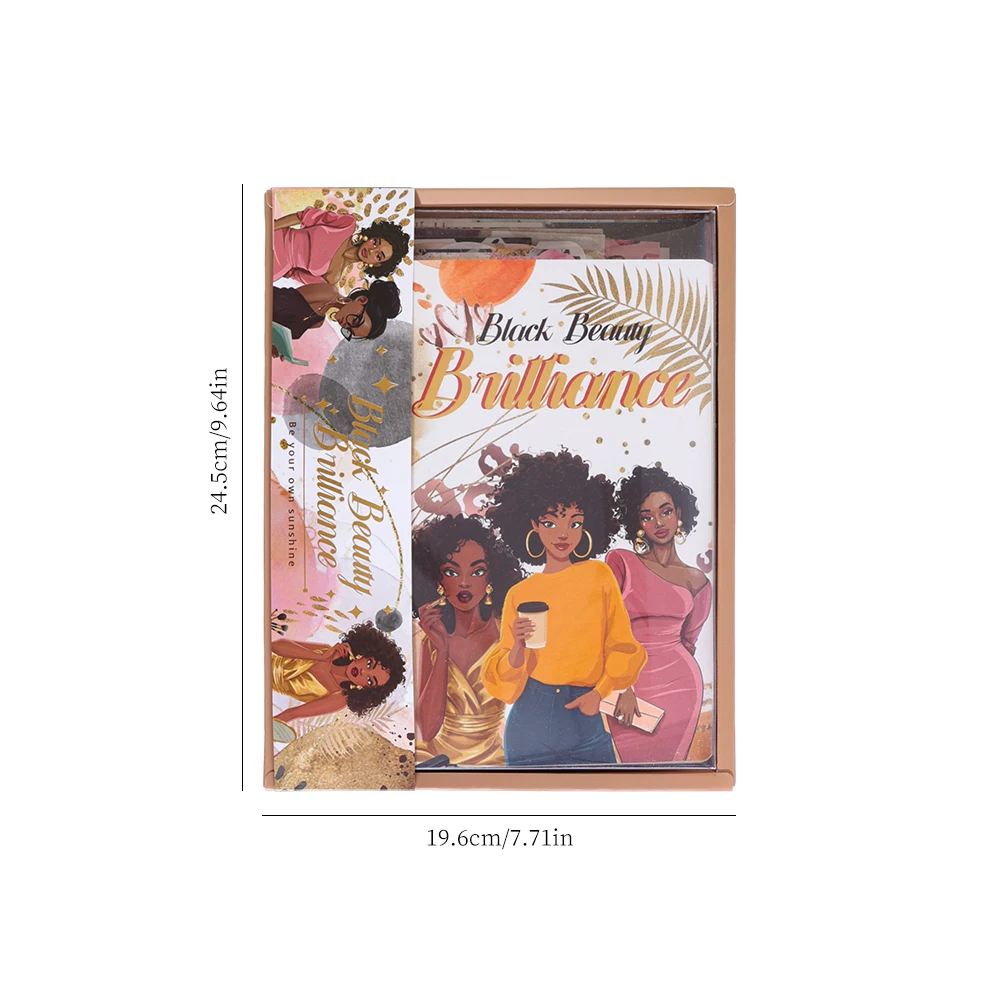 소녀 테마 문구 선물 세트 스크랩북 키트, 플래너, 스티커 노트, 스티커, 봉투 포함, 글쓰기, 학교, 생일 선물용