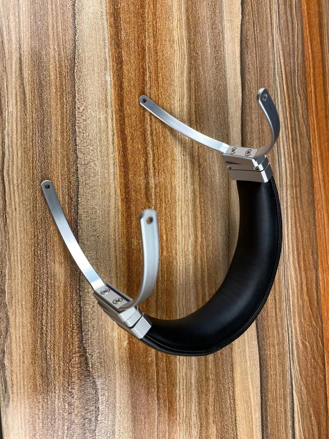 DIY 85mm-115MM Hook opening Headband For Large Headphones Metal Braket 360 Degree Rotatable Genuine Sheepskin Leather Top band