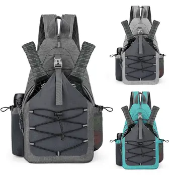 Large Capacity Pickleball Rackets Backpack Holds 2 Rackets Adjustable Pickleball Paddle Bag with Hanging Hook Lightweight 1