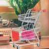 Trolley Storage Mini Shopping Cart Child Childrens Toys Carts for Groceries Kid Wrought Iron Plastic Modes 5