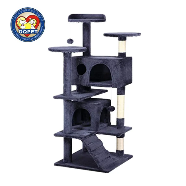aimigou-引っかき棒とはしごを備えた子猫タワー、子猫のトイレ、プレイハウス、ペットの家具