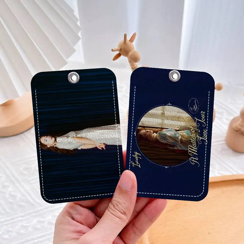 Singer Laufeys Bewitched 사무용품 남성 및 여성 신용 카드 열쇠고리 학생증 ID 카드 홀더 증명서 홀더 카드