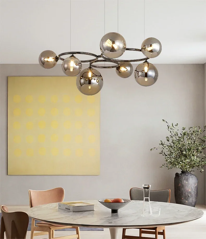 Magic Beans Chandelier Smoke Grey Glass - Image 4