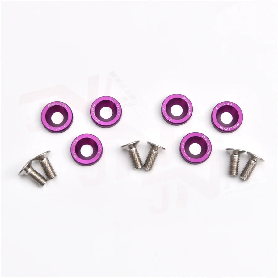 D1 Spec 6 pièces/ensemble M8 attaches hexagonales garde-boue rondelle pare-chocs  moteur vis concaves Jdm EP-DP02D-D1 - AliExpress