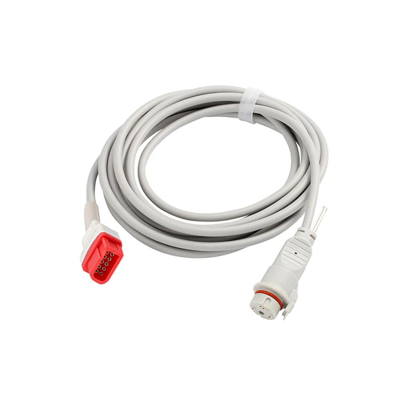 Compatible Spacelabs ibp cable 10pin to Braun,BD,Edward,Medex,Abbott,Smith,PVB,Utah Ibp Transducer IBP adapter cable-S0a68eaee65d8409aaeb6c466bfaa939dn-MPOWC