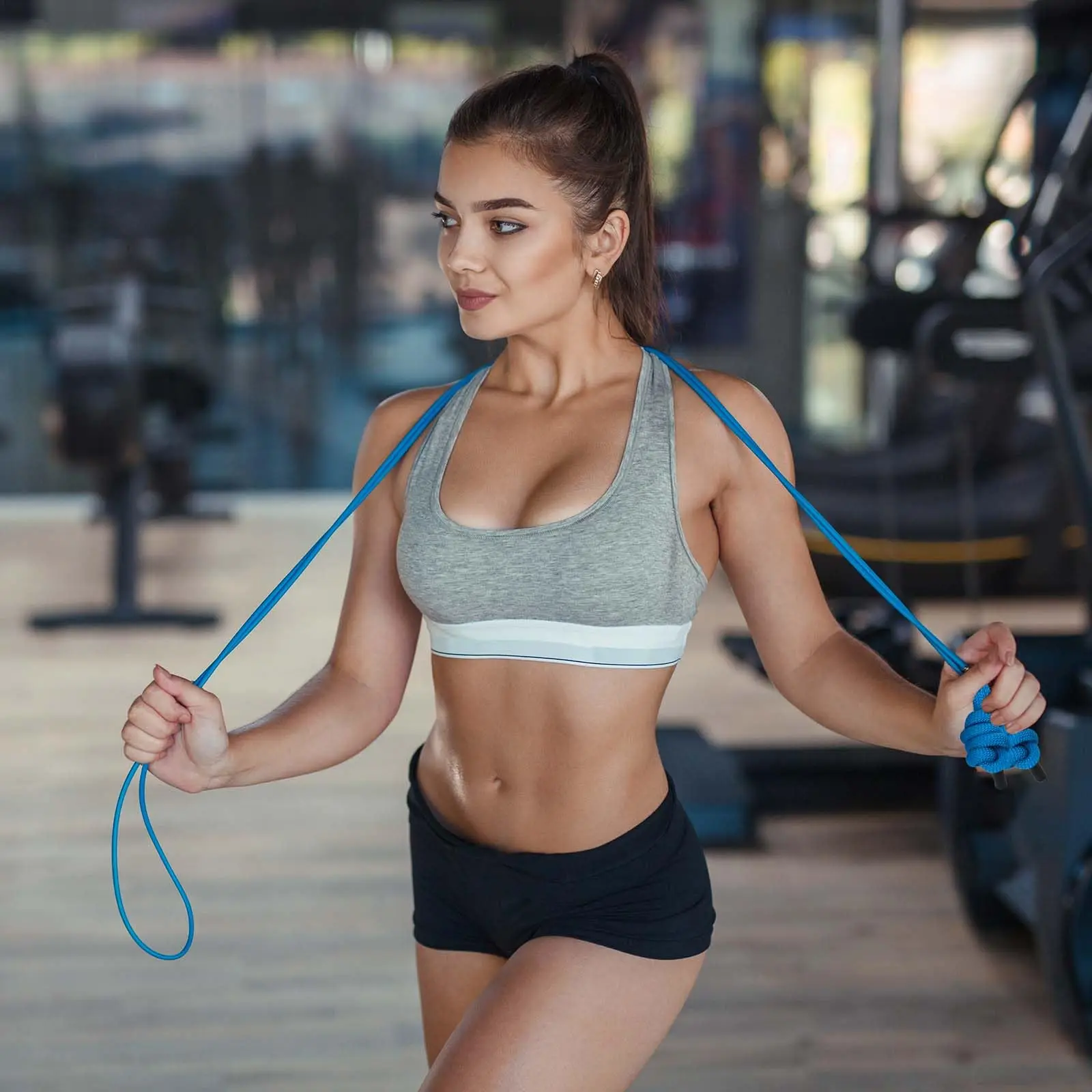 Flow Exercise Rope for Fitness Flow Double Braid Workout Rope Adjustable Length Jump Ropes for Men and Women Home Gym Workout jump rope