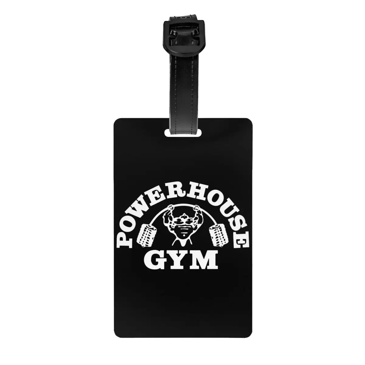 

Custom Powerhouse Gym Luggage Tag Privacy Protection Bodybuilding Fitness Muscle Baggage Tags Travel Bag Labels Suitcase