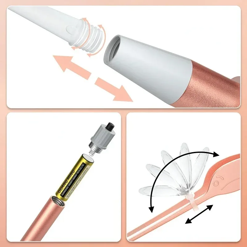 LED Light Ear Cleaning Kit 2 in 1 Tweezers Curette Spoon Clip Otoscope for Safe Earwax Removal  Ear Cleaning