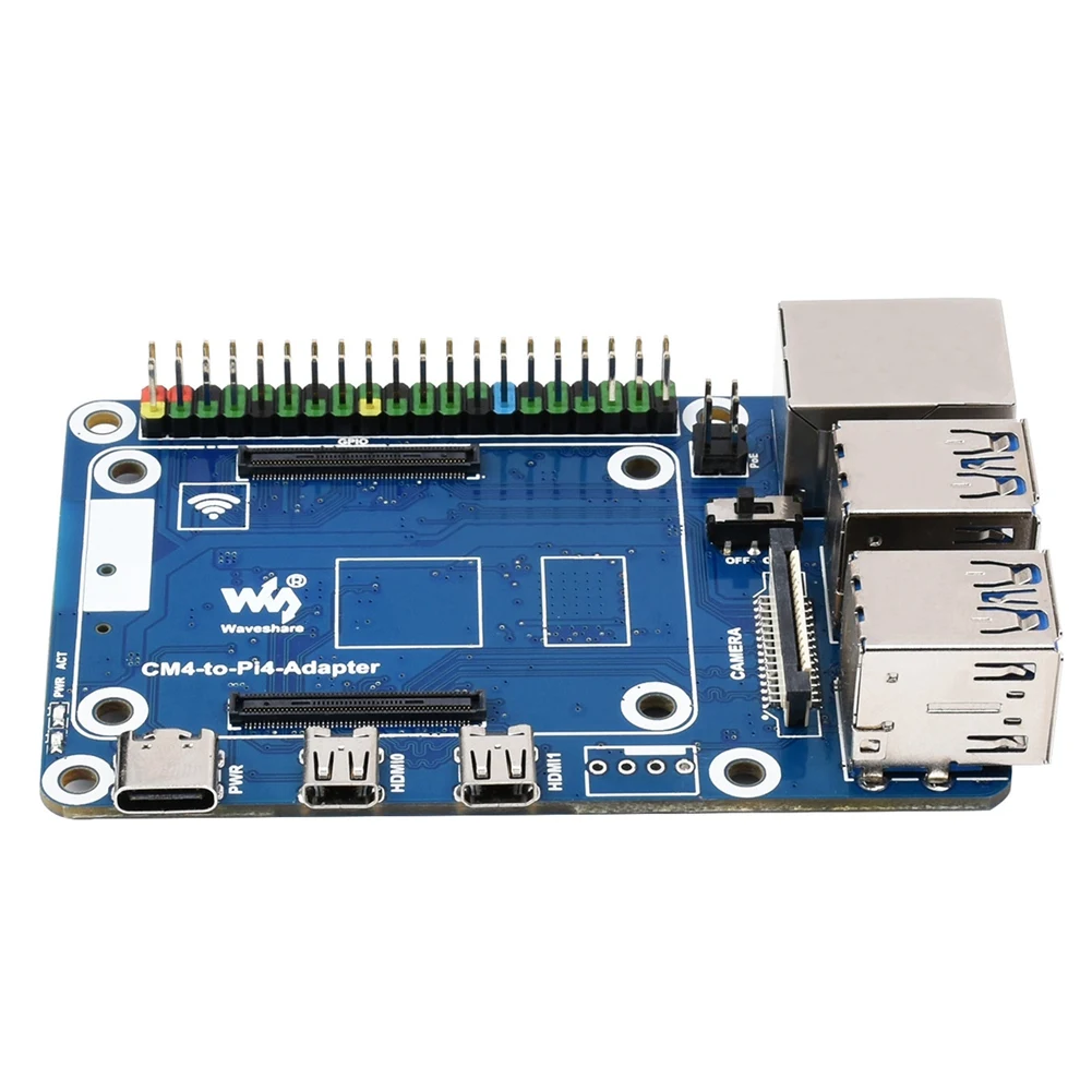 Waveshare CM4-Pi4B Ȯ , 4  USB3.0 + RJ45 ⰡƮ ̴ Ʈ, CM4-Pi4 ,   4B 