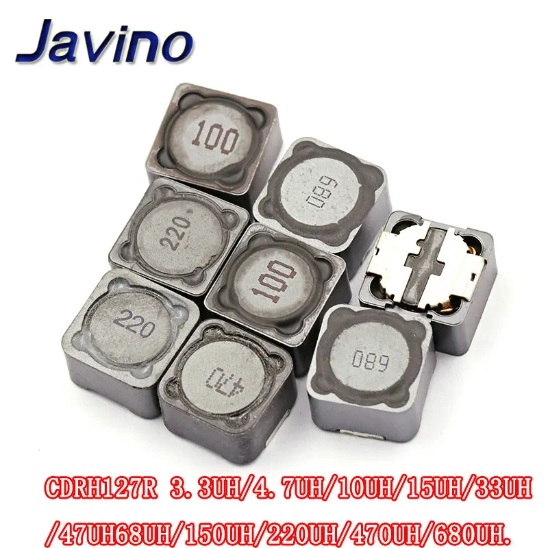 CDRH127 CD127 SMD Power Inductor 10/15/22/33/47/68UH 12*12*7 5/20/50PCS