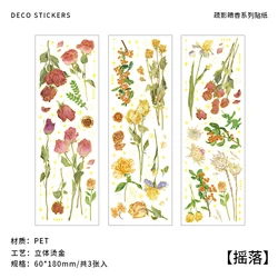 Chinese Style Koi Aesthetic Stickers for Journals and Scrapbooking (Set of 2 Sheets) (Silver)