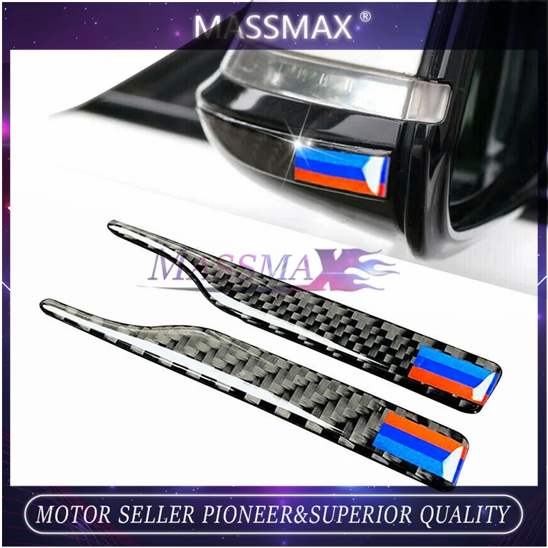 Lh084 Carbon Fiber M Strip Side Rearview Mirror Guard Anti-Rub Strip For Bmw X3 X5 E90
