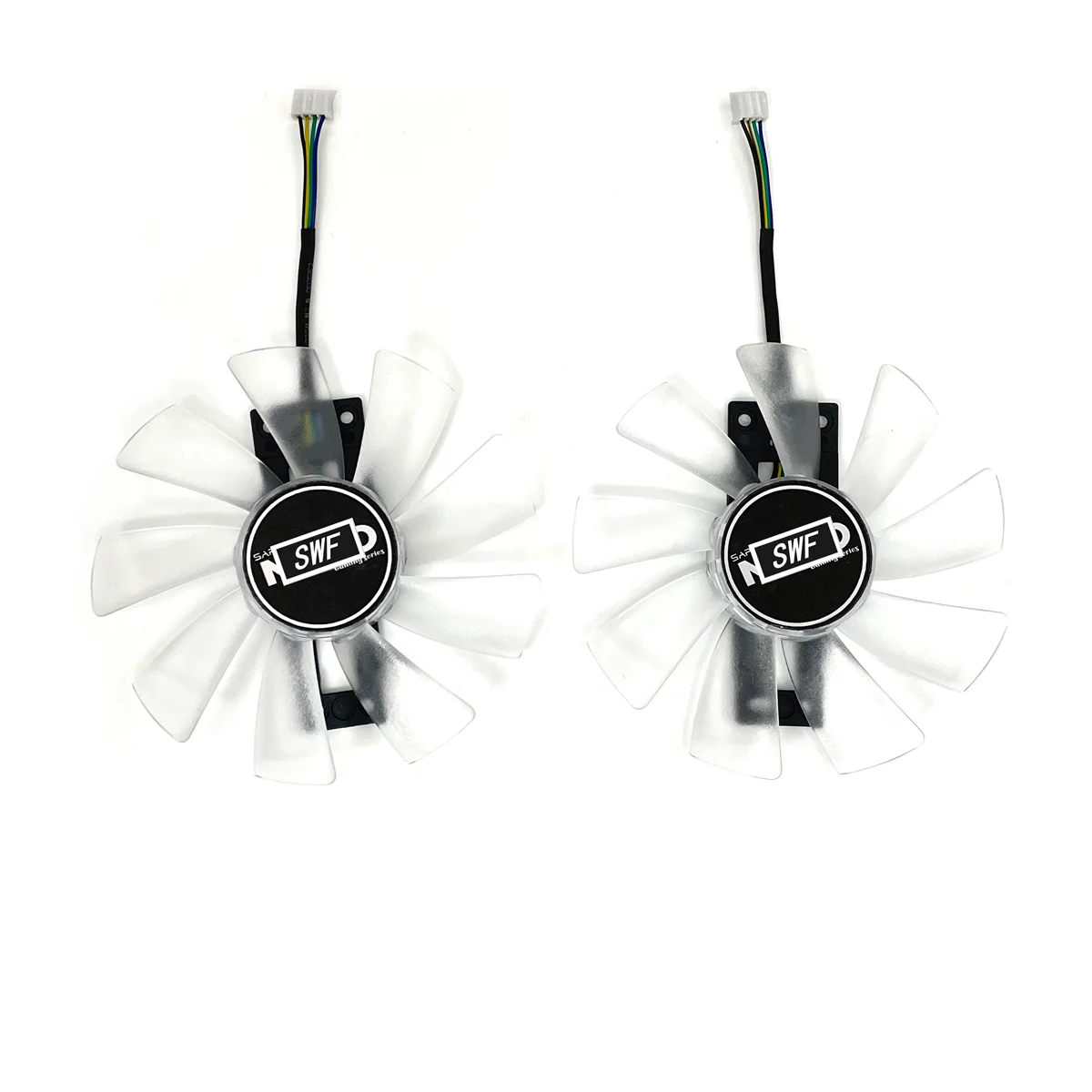 사파이어 R9 100 380X 그래픽 카드 쿨러 팬용 블루 라이트가있는 새로운 380mm GAA8B2U 냉각 백색 팬