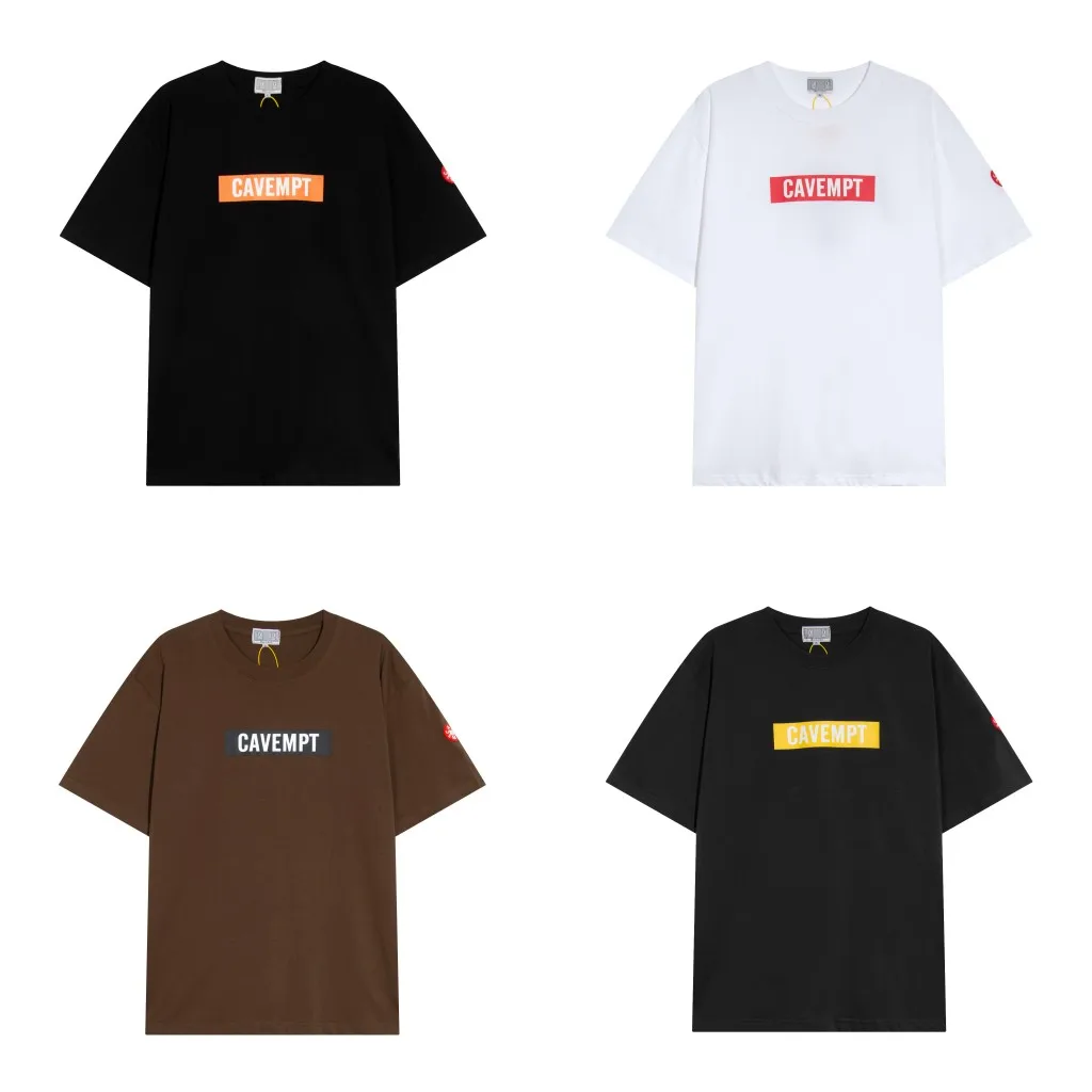 

2023 Summer New CAVEMPT C.E Anime Emo Box Logo T Shirt Men Women Oversized Cav Empt T-shirt Top Short Sleeve Letter Tees