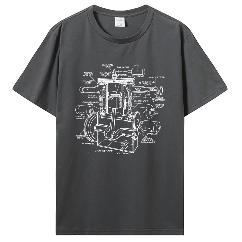 Mécanicien voiture moteur pièce amant Mucle voiture T-Shirt hommes mode vêtements Carguy graphique T-Shirt haut Huband papa_voghion.com